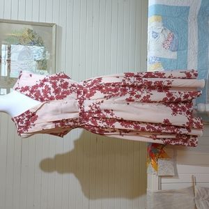 Nanette Lepore light mauve floral sleeveless dress size 14